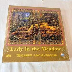 Kimono Y. Craft SunsOut 1500 Jigsaw Puzzle Lady in the Meadow 32"X24" Sealed